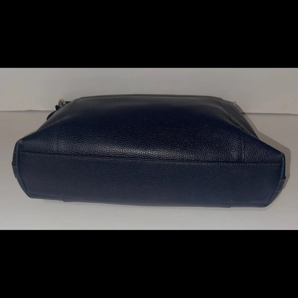 Navy blue Leather Coach purse great condition - Picture 5 of 11